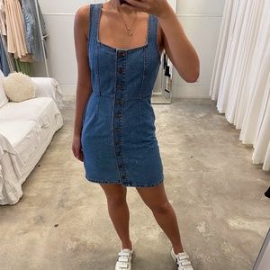 Urban Outfitters Button Front Denim Mini